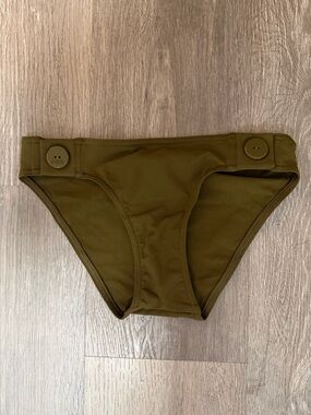 NWOT Eres Hunter Green Swim Bottoms with Button Detail size 4